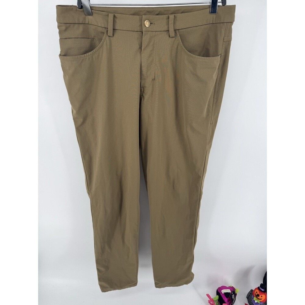 Lululemon Pants Mens 34 Tan Commission Chino Classic Fit Taper Commuter Stretch